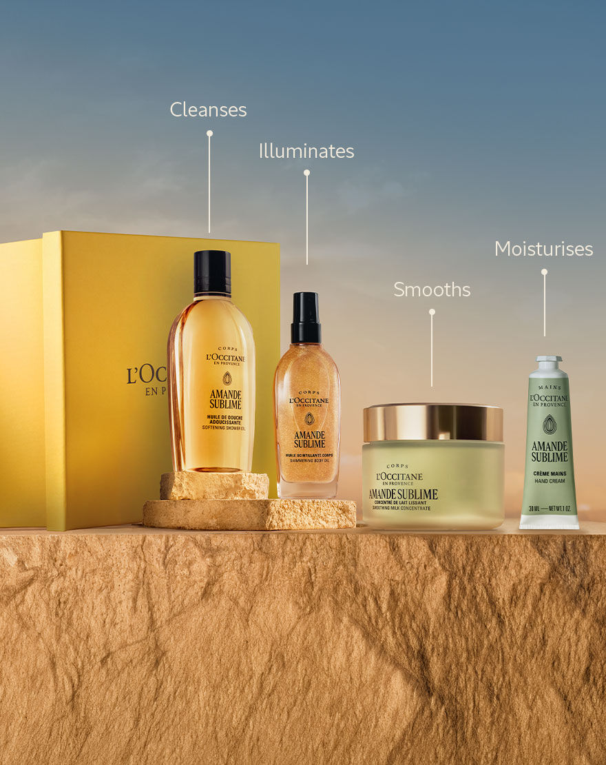 almond body care collection