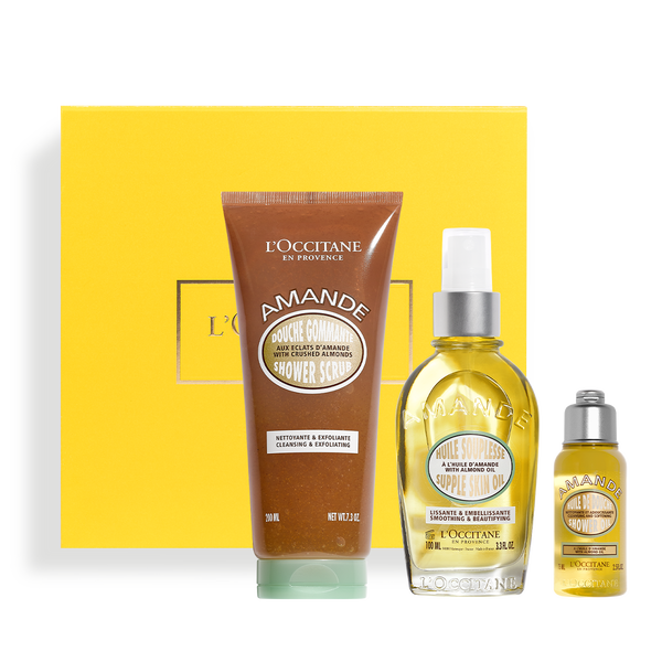 Almond Exfoliating Trio almond exfoliating trio