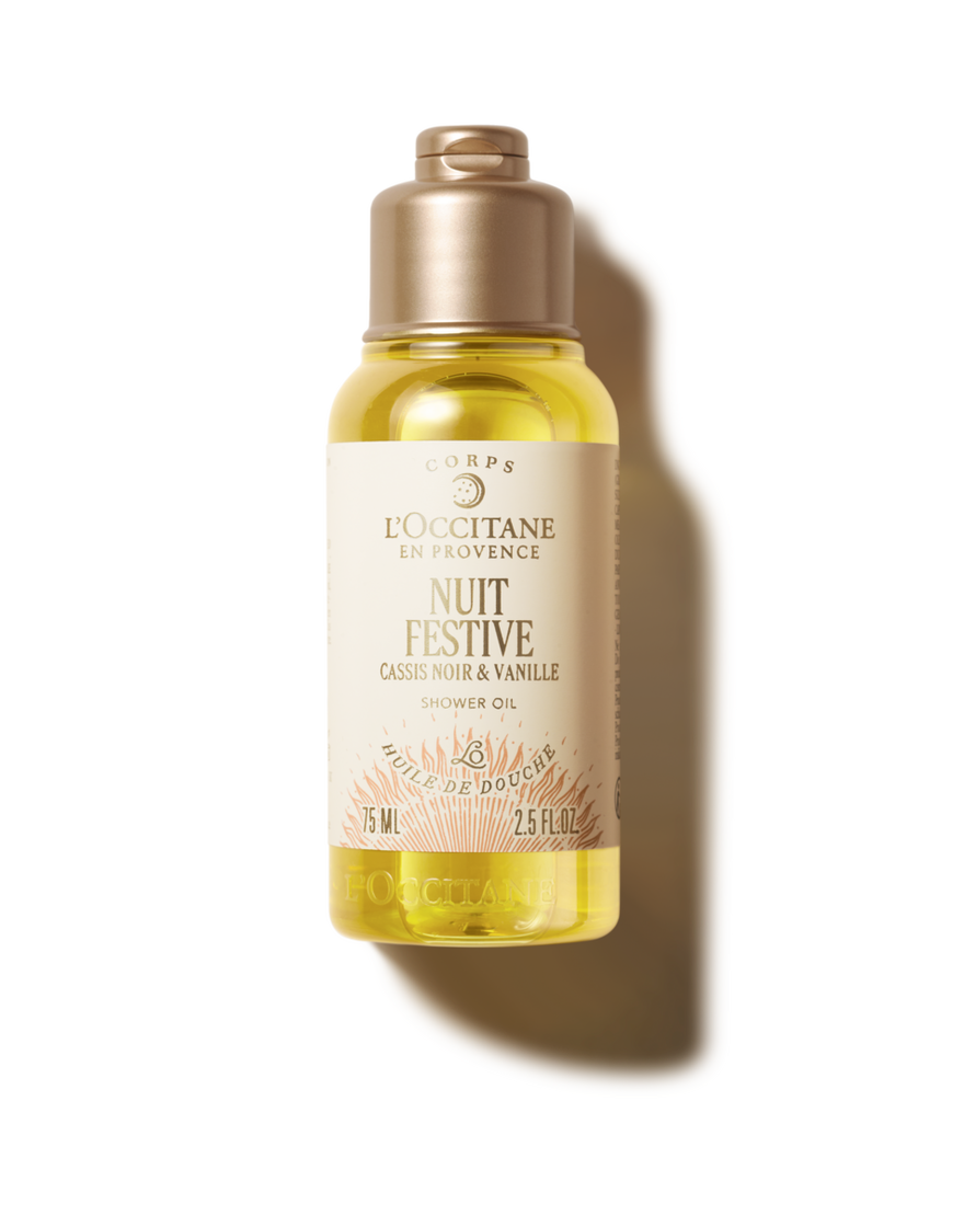 almond nuit festive shower oil