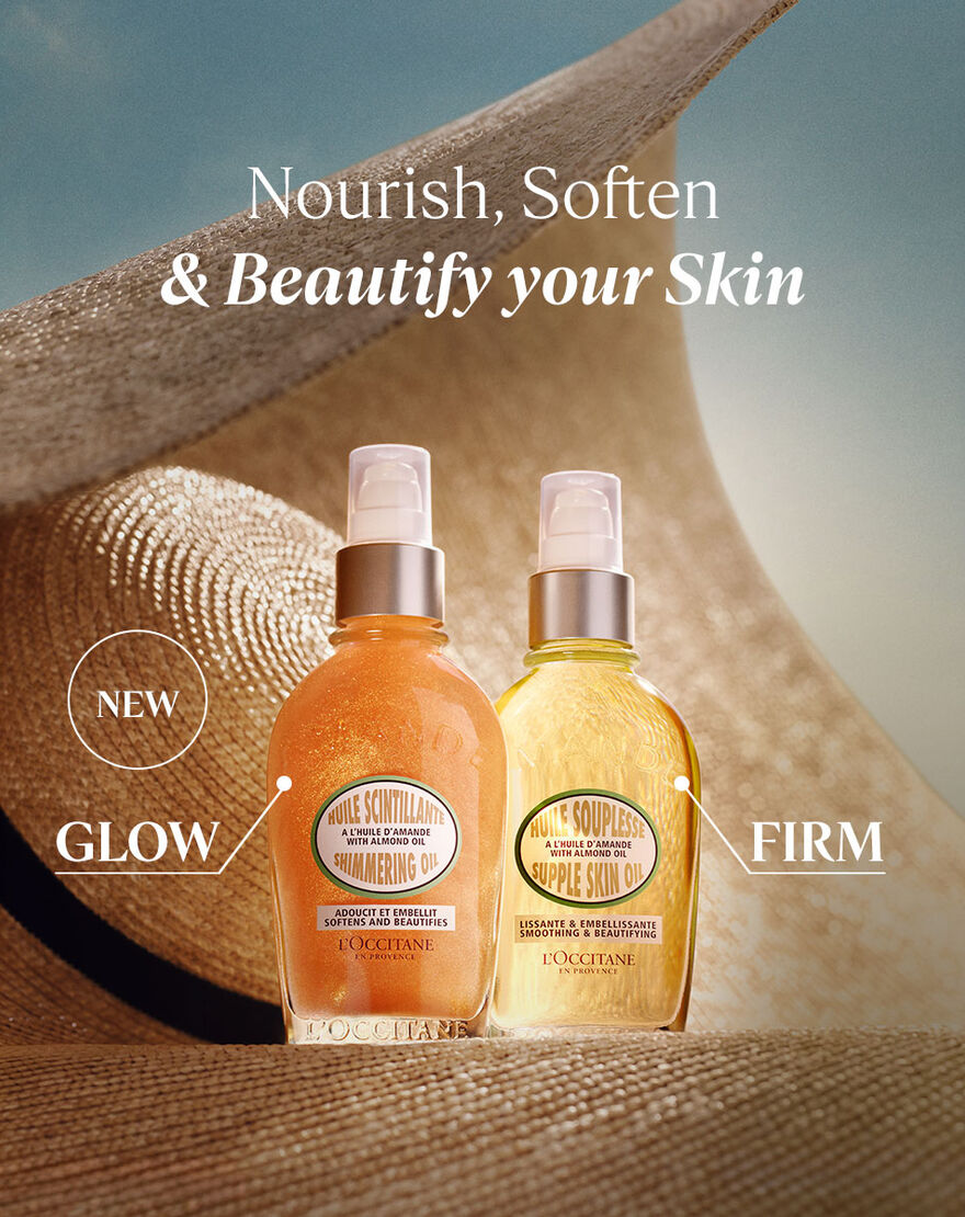almond shimmering body oil