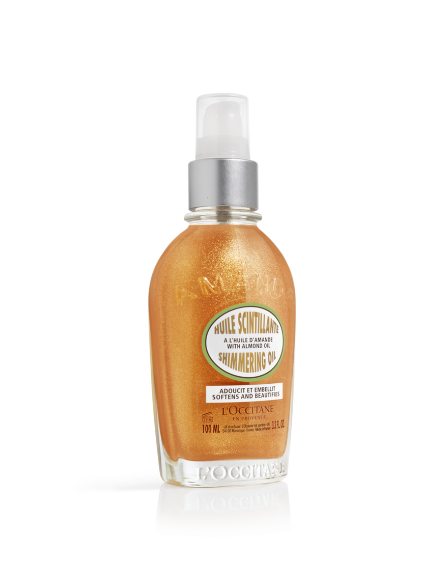 almond shimmering body oil