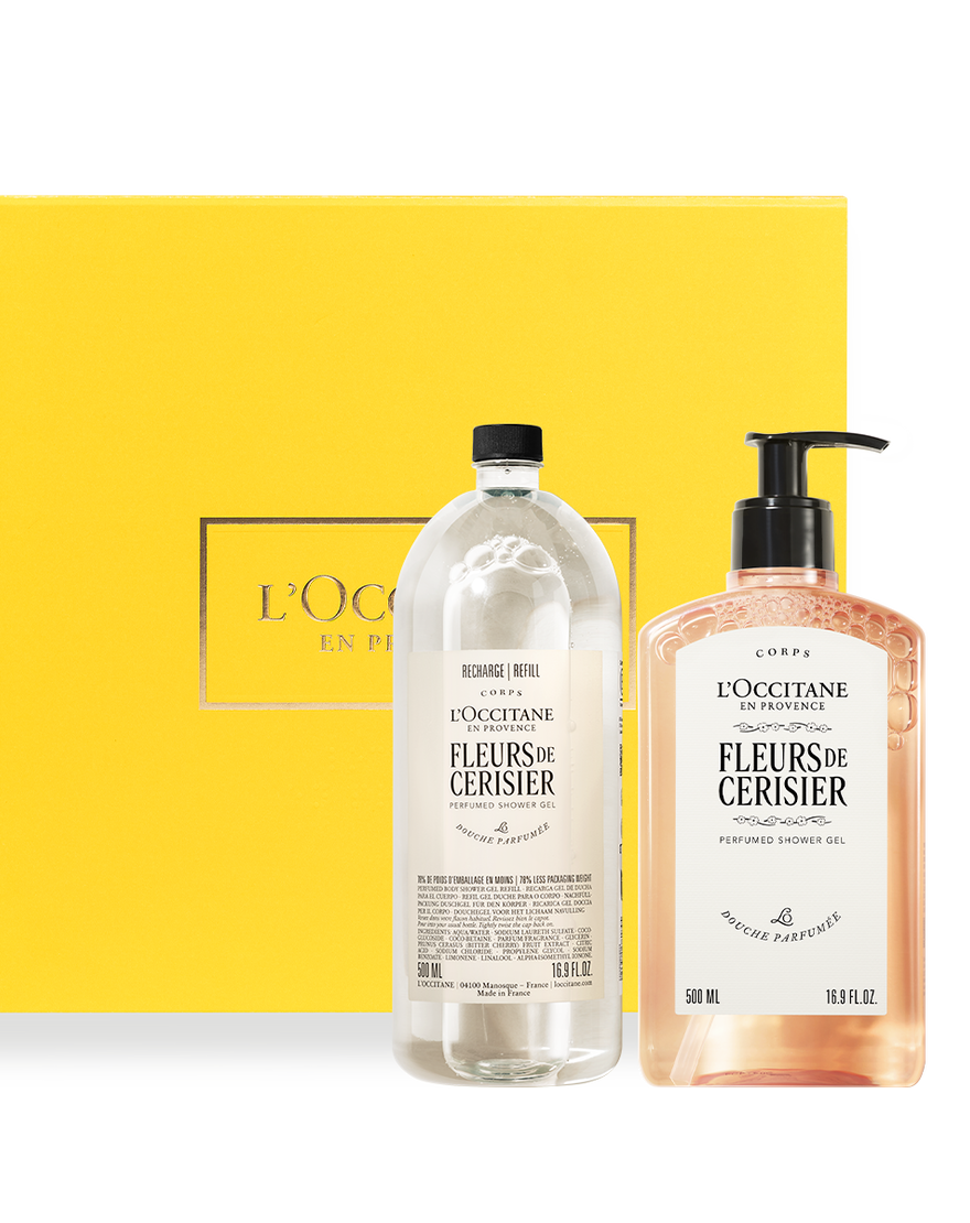 Fleurs De Cerisier (Cherry Blossom) Shower Gel Luxury Refill Duo fleurs de cerisier cherry blossom shower gel luxury refill duo