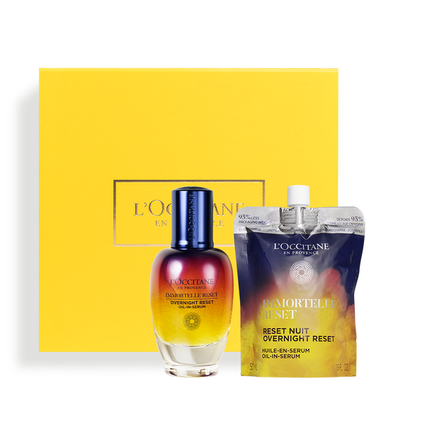 immortelle overnight reset serum luxury refill duo