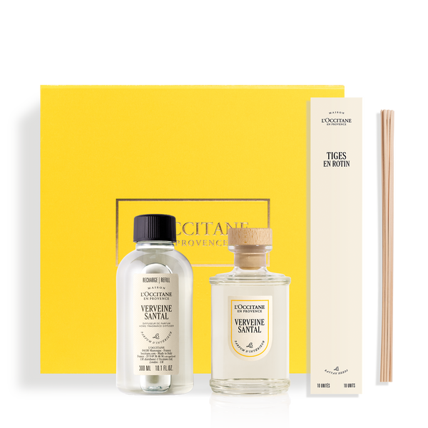 verveine santal home diffuser refill set