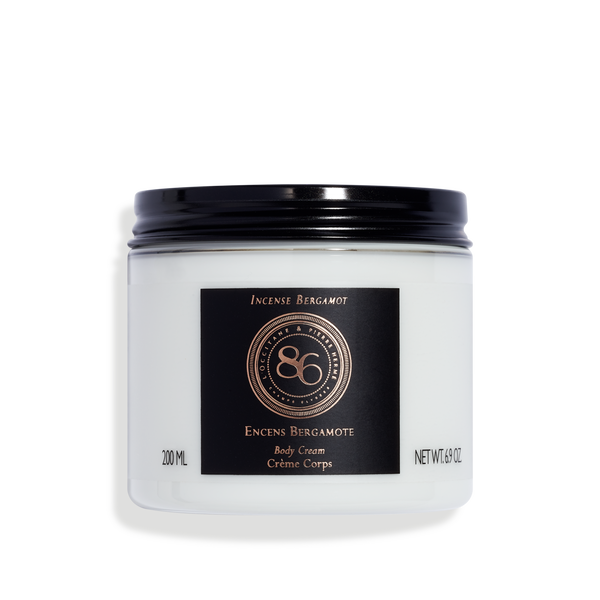86 incense bergamot body cream