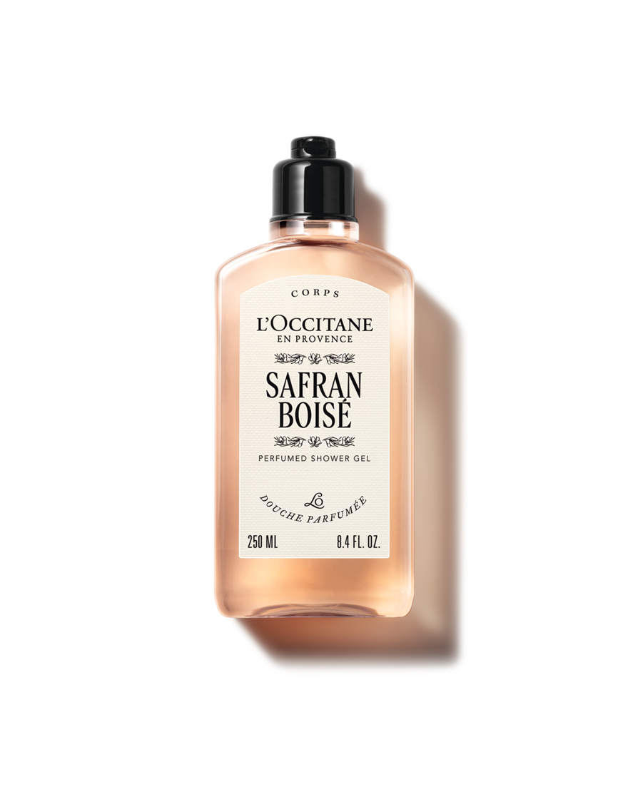 safran bois  perfumed shower gel  250ml