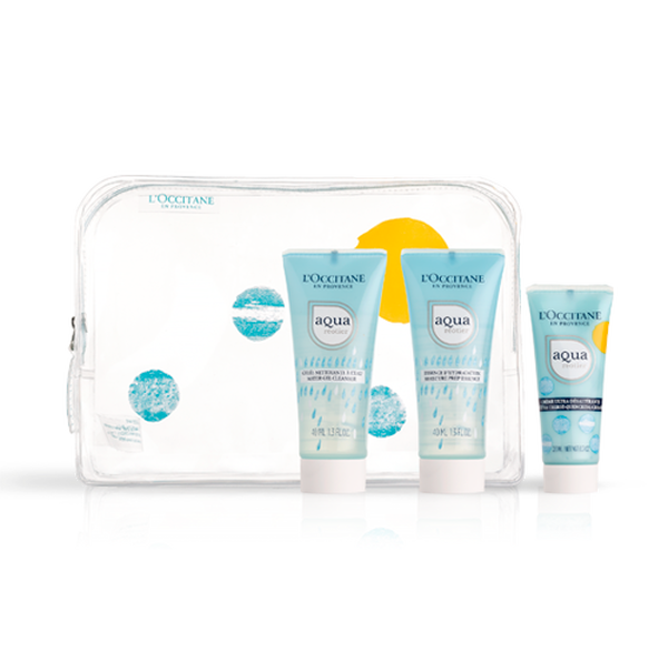 aqua r otier cream travel set gwp