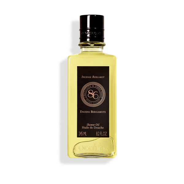 86 incense bergamot shower oil