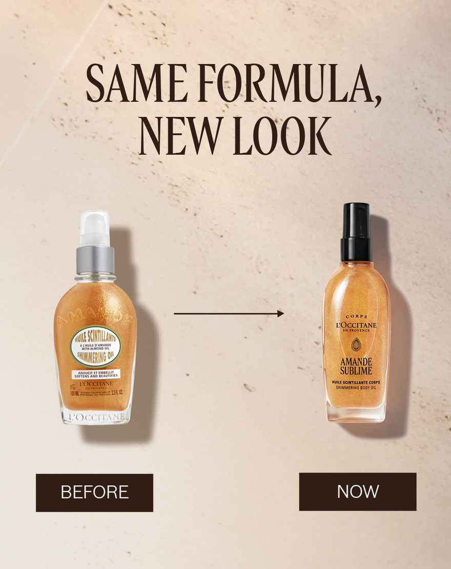 almond  amande  shimmering  body oil