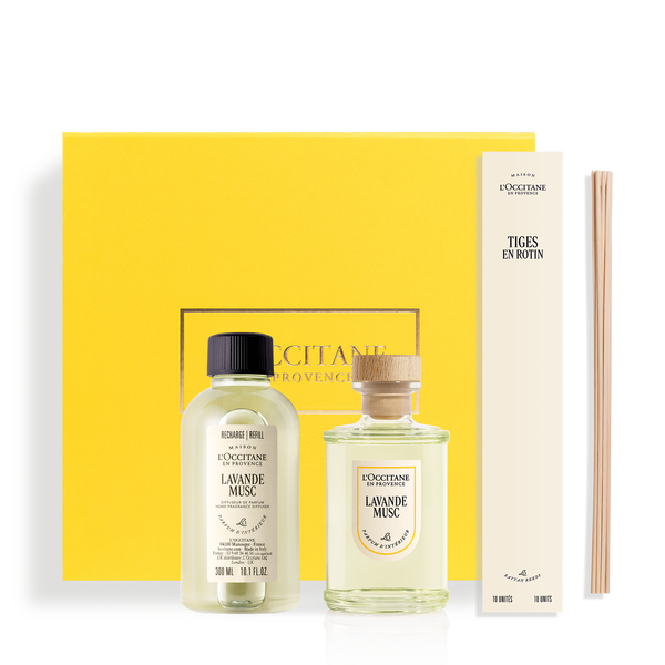 lavande musc home diffuser refill set