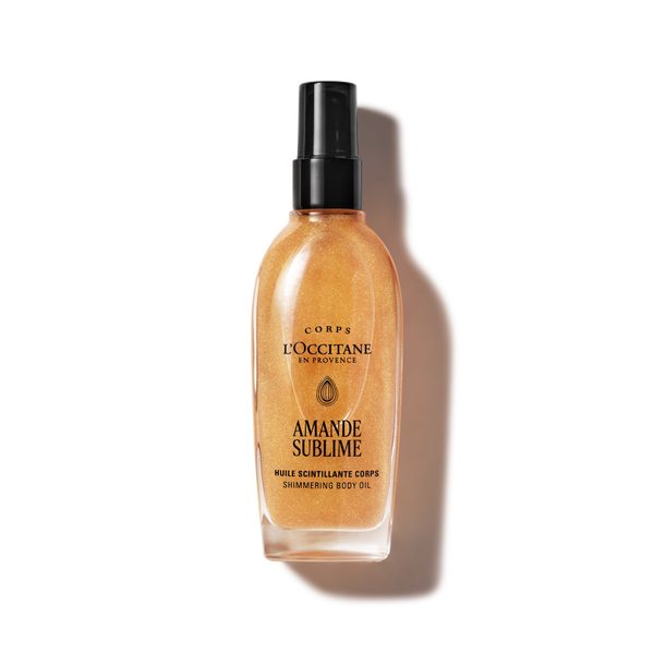 almond  amande  shimmering  body oil
