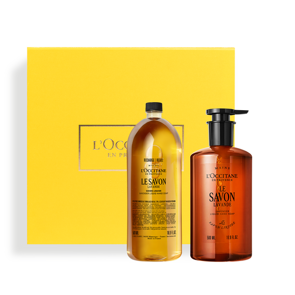 lavender liquid soap refill duo