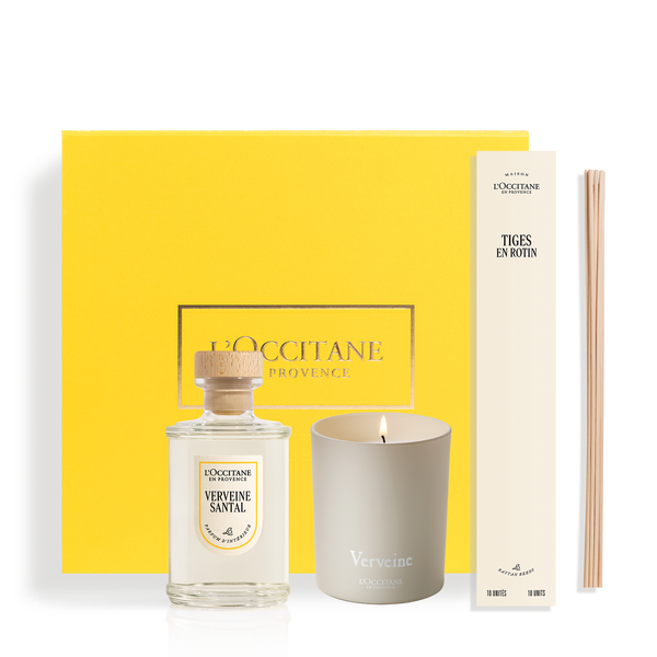 verbena diffuser candle set